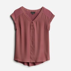 Helina Mixed Material Blouse-NWOT